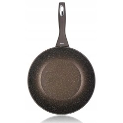 Patelnia WOK Granite Brown 28cm mineralna Banquet