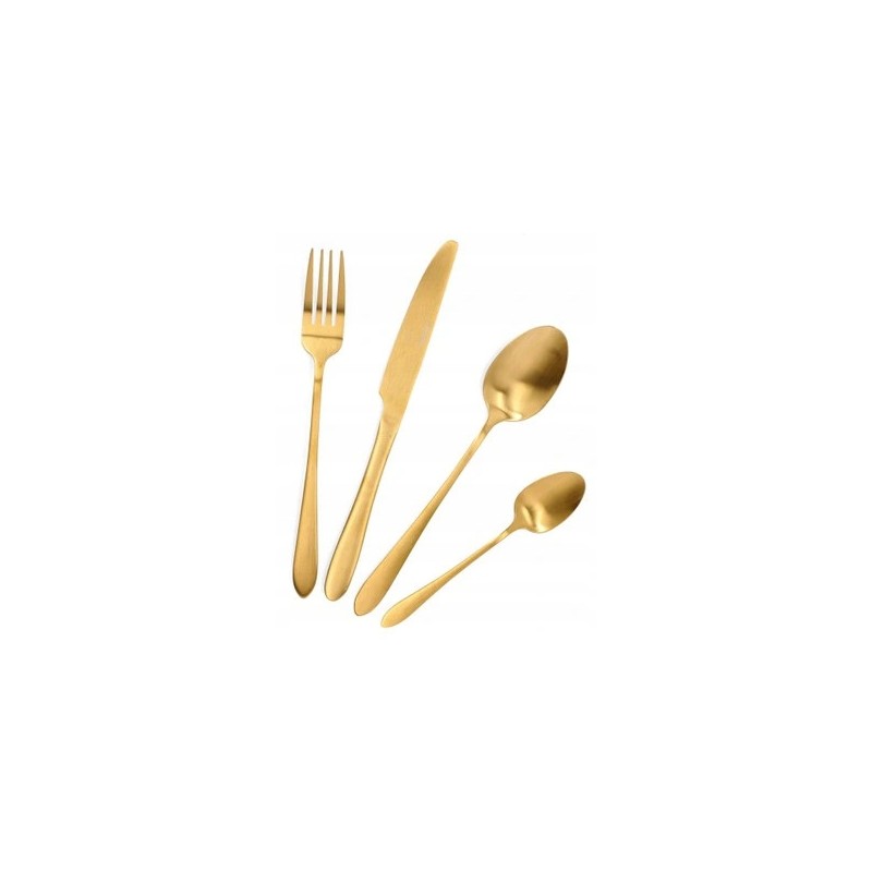 Ambition Komplet zestaw sztućców MADENI GOLD 16el