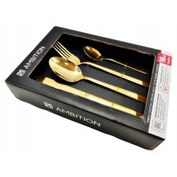Ambition Komplet zestaw sztućców MADENI GOLD 16el