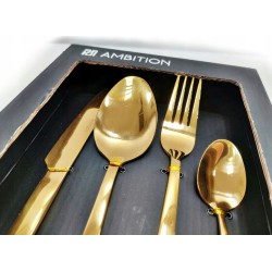Ambition Komplet zestaw sztućców MADENI GOLD 16el