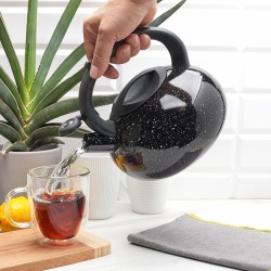 Czajnik nierdzewny TADAR VITA 2,5L czarny marble