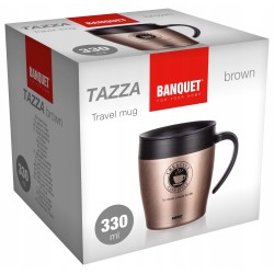 Termos Kubek termiczny TAZZA 330ml złoty Banquet