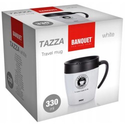 Termos Kubek termiczny TAZZA 330ml biały Banquet