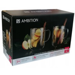 Ambition MIA szklanka kubek termiczny 400ml 2szt.