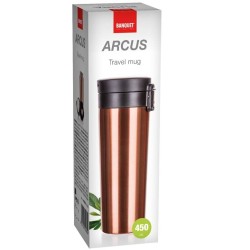 Kubek termiczny ARCUS 450 ml, brązowy