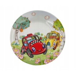 Kpl. Dziecięcy Obiadowy Śniadaniowy 4el. Autka