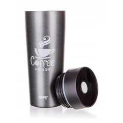 Kubek termiczny COFFEE szary 350 ml