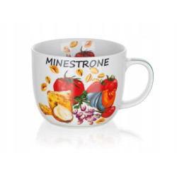 Kubek na zupę MINESTRONE przepis 730ml Banquet