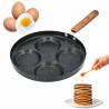 PATELNIA do JAJEK PANCAKE'ÓW NALEŚNIKÓW PLACKÓW non-stick 24 cm czarna