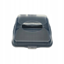 Pojemnik na ciasto pudełko kwadratowy 35cm czarny