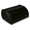 Chlebak metalowy SATINO na pieczywo matowy 35,5 x 23 x 14,5 cm Tadar CZARNY