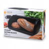 Chlebak metalowy SATINO na pieczywo matowy 35,5 x 23 x 14,5 cm Tadar CZARNY