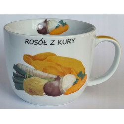 Kubek na zupę ROSÓŁ przepis 730ml Banquet