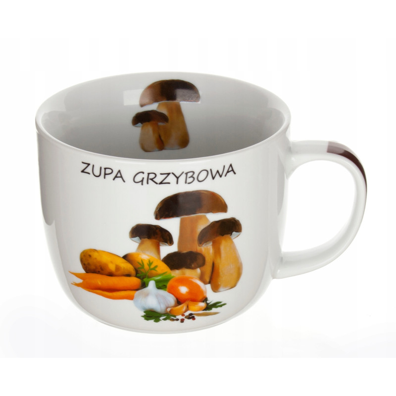 Kubek na zupę GRZYBOWA przepis 730ml Banquet