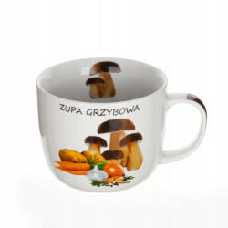 Kubek na zupę GRZYBOWA przepis 730ml Banquet