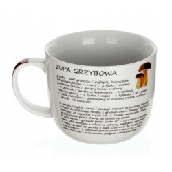 Kubek na zupę GRZYBOWA przepis 730ml Banquet