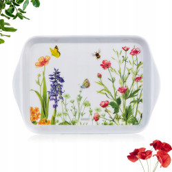 TACA melaminowa PROSTOKĄTNA Z UCHWYTAMI 21 x 14 cm ŁĄKA MEADOW Banquet