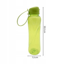 Butelka BIDON turystyczny sportowy PLASTIKOWY Z UCHWYTEM 630 ml ZIELONY