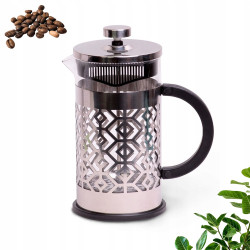 Szklany ZAPARZACZ z tłokiem dzbanek DO KAWY herbaty French Press 1l 1000 ml