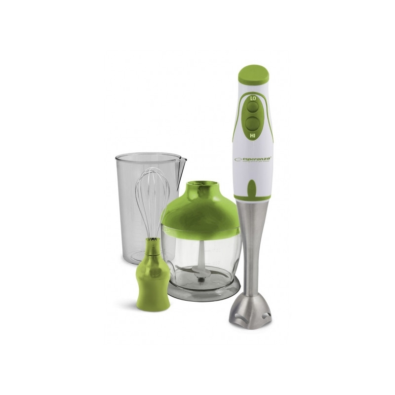 BLENDER ręczny 450 W Esperanza 750 ml DWIE KOŃCÓWKI Pesto zielony