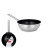 PATELNIA STALOWA 20 cm non-stick nieprzywierająca INDUKCJA CookLine