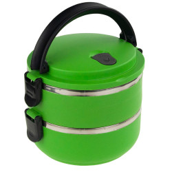 POJEMNIK OBIADOWY na żywność menażka LUNCH BOX 1,4 L DWUPOZIOMOWY