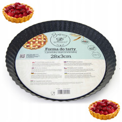 FORMA blacha DO PIECZENIA TARTY okrągła marmurkowa non-stick 28cm Meyerhoff