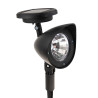 LAMPKA lampa SOLARNA ogrodowa 3 diody LED REFLEKTOR 13 x 9 x 28 cm czarna