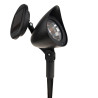 LAMPKA lampa SOLARNA ogrodowa 3 diody LED REFLEKTOR 13 x 9 x 28 cm czarna