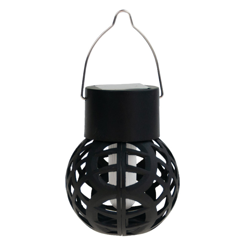 LAMPKA lampa SOLARNA ogrodowa WISZĄCA 4,6 x 32 cm LAMPION czarny