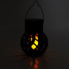 LAMPKA lampa SOLARNA ogrodowa WISZĄCA 4,6 x 32 cm LAMPION czarny