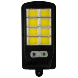 LAMPA SOLARNA 22,5 x 11,5 cm czujnik ruchu zmierzchu 120 LED pilot