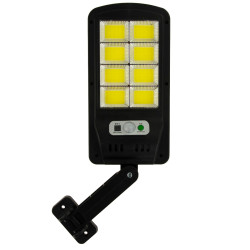 LAMPA SOLARNA 22,5 x 11,5 cm czujnik ruchu zmierzchu 120 LED pilot