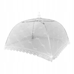 OSŁONKA moskitiera stołowa NA ŻYWNOŚĆ składana 30 cm Parasol Tadar BIAŁA