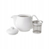 Porcelanowy DZBANEK 450 ml z ZAPARZACZEM Salsa Ambition BIAŁY