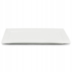 Prostokątny PORCELANOWY PÓŁMISEK talerz do serwowania 36 x 18 cm BIAŁY