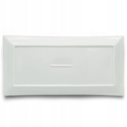 Prostokątny PORCELANOWY PÓŁMISEK talerz do serwowania 36 x 18 cm BIAŁY