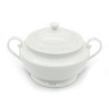 Porcelanowa WAZA NA ZUPĘ z dwoma uchwytami i POKRYWKĄ 3,3 l Tragar BIAŁA