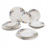 PORCELANOWY komplet SERWIS OBIADOWY 6 osób 18 elementów Fiori Ambition