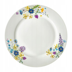 PORCELANOWY komplet SERWIS OBIADOWY 6 osób 18 elementów Fiori Ambition