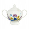 CUKIERNICA z pokrywką uchwytami PORCELANOWA 250 ml kwiaty Fiori Ambition