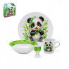 Porcelanowy KOMPLET OBIADOWY dla DZIECI 4 elementy Bella Fiore PANDA