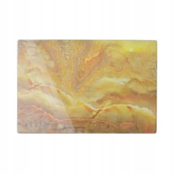 SZKLANA DESKA do krojenia prostokątna 20 x 30 cm Aria Allesken MARMUR ŻÓŁTA