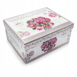 KOMPLET FILIŻANEK 270 ml z PODSTAWKAMI 2+2 4 el. Bella Fiore RÓŻE