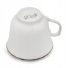 KOMPLET porcelanowych FILIŻANEK 200 ml z PODSTAWKAMI 6+6 12 el. Bella Fiore