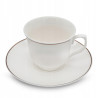 KOMPLET porcelanowych FILIŻANEK 200 ml z PODSTAWKAMI 6+6 12 el. Bella Fiore