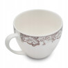 KOMPLET porcelanowych FILIŻANEK 230 ml z PODSTAWKAMI 6+6 12 el. Bella Fiore