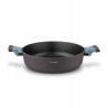 PATELNIA tradycyjna Z DWOMA UCHWYTAMI pokrywą 28cm Luxury Grey II StarkePro