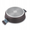 PATELNIA tradycyjna Z DWOMA UCHWYTAMI pokrywą 28cm Luxury Grey II StarkePro