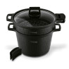 GARNEK do gotowania NA PARZE parowar 6,3 L INDUKCJA Brick Marble Starke Pro